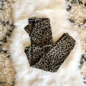 Express Women’s Leopard Print Denim